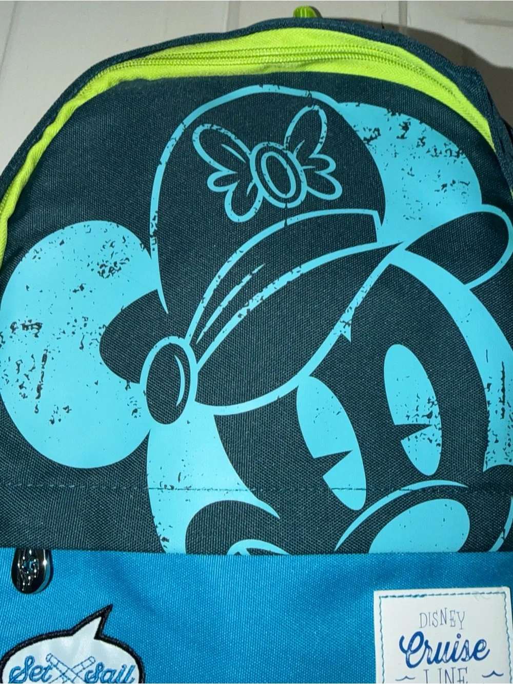 NWT Disney Cruise Line Kids Navy‎ & Teal Mickey Mouse Backpack Disney character